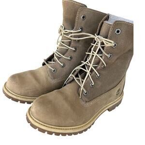 Timberland Boots, Brown/taupe waterproof lace-up, women's size 7
